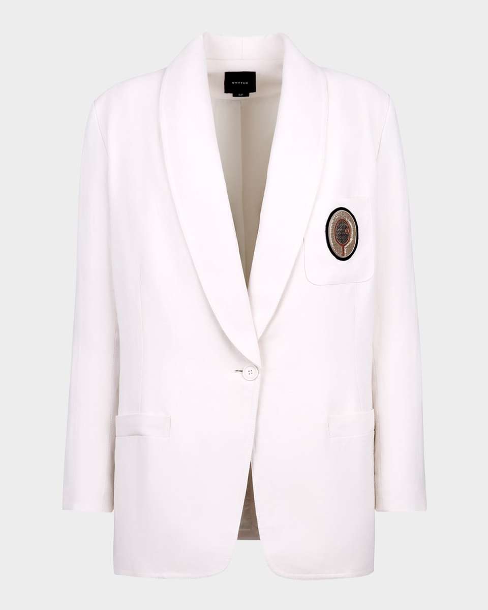 Bullion Tennis Patch Oversized Blazer